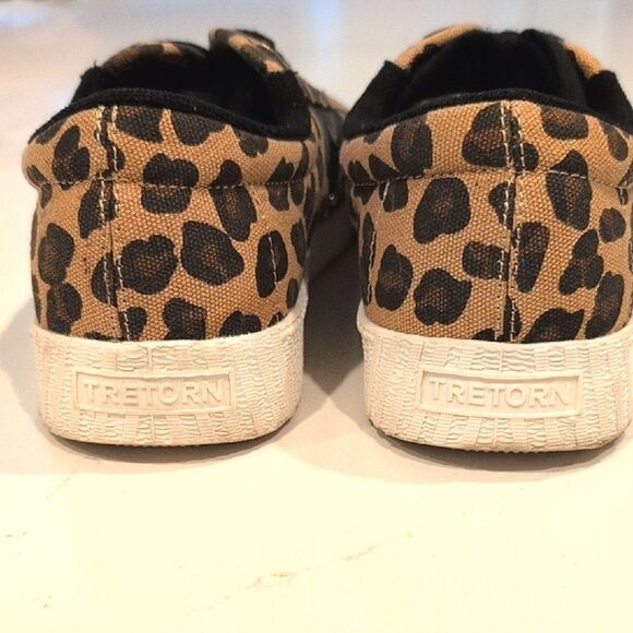 Tretorn Nylite Plus Canvas Leopard Print Women's Sneakers Anthropologie Size 8M - Picture 7 of 13